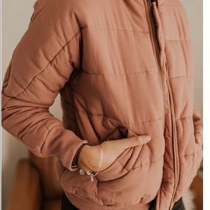 Quilted spring jacket